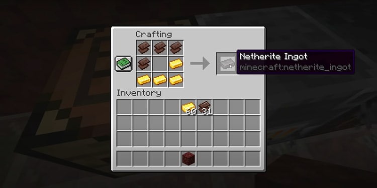 How to Repair Netherite Tools 8 crafting-Netherite ingot