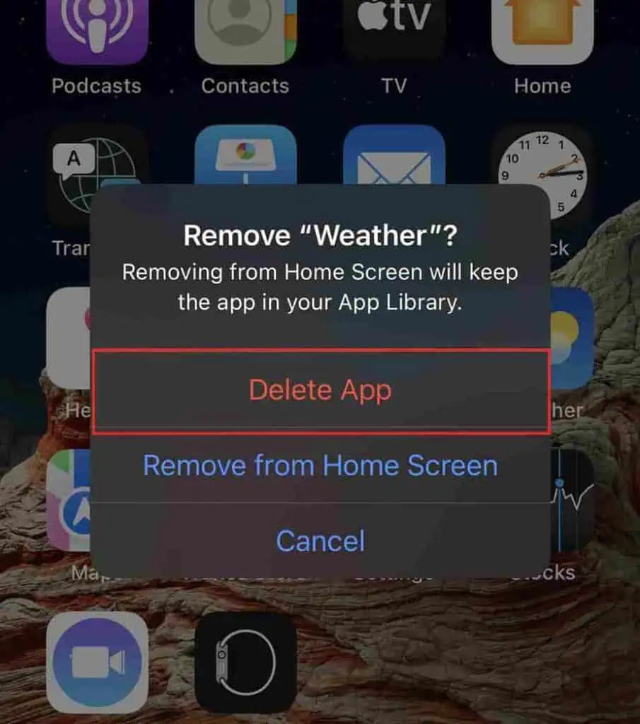 Here's 9 Ways to Fix Weather App Not Working 29 delete-weather-app-905x1024
