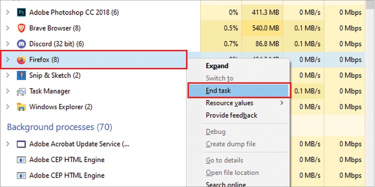 end-task