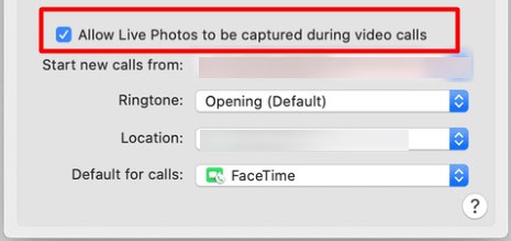 facetime settings on mac