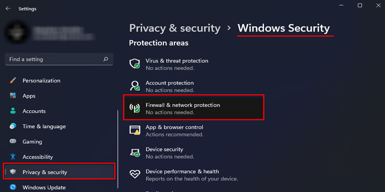 firewall protection