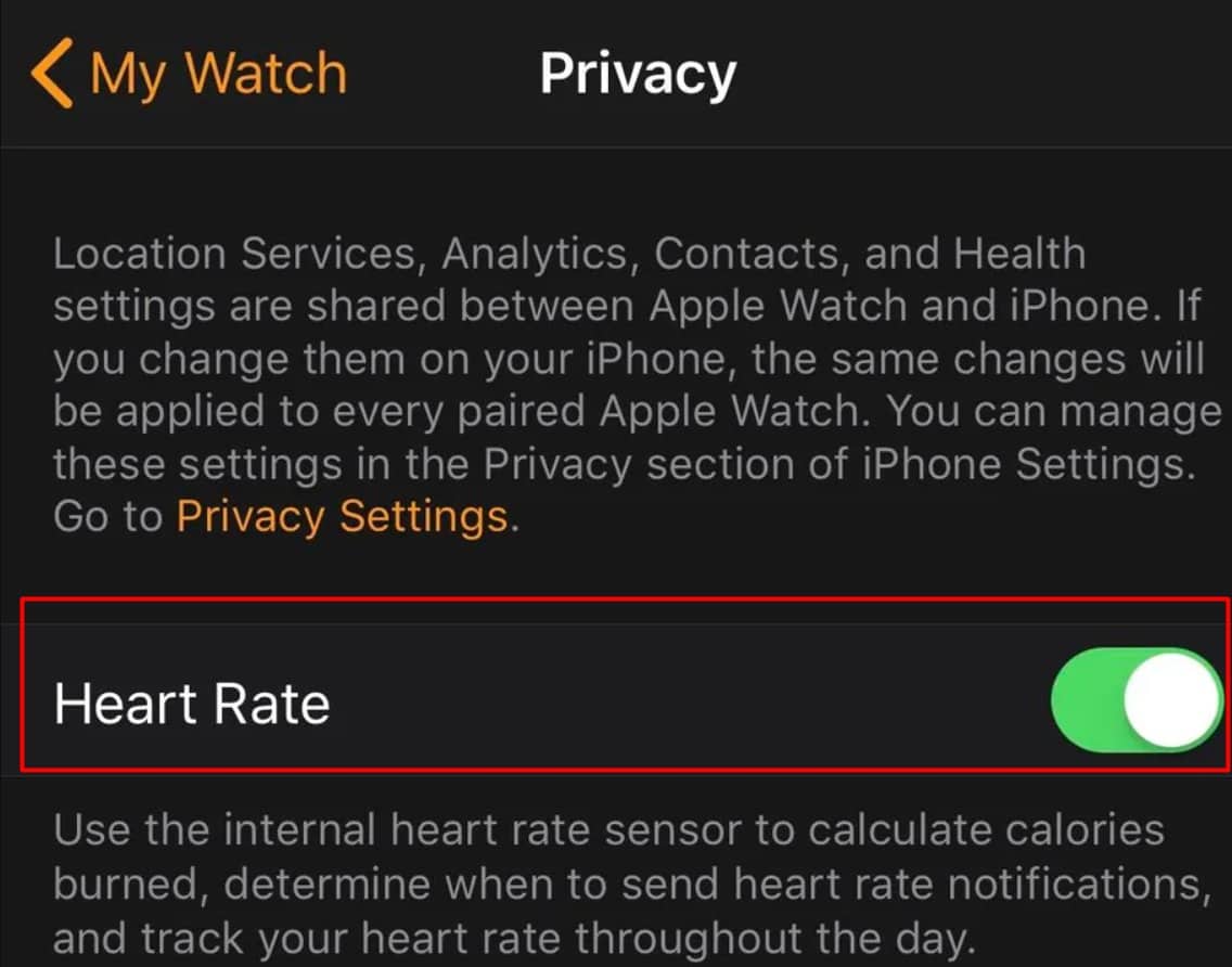 heart rate apple watch