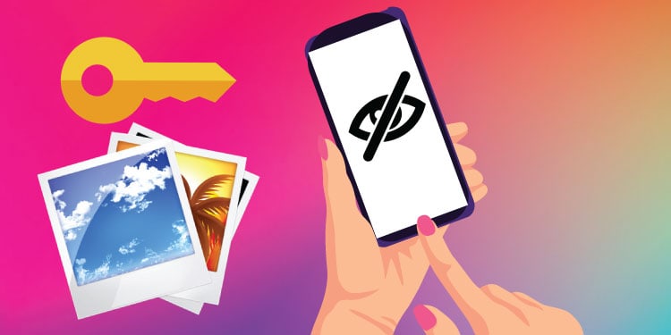 how to put a password on hidden photos