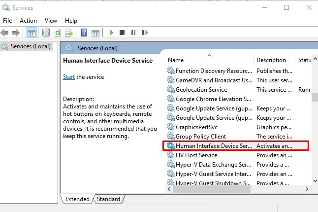 human-interface-device-services