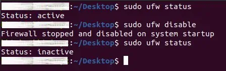 linux-firewall-disable