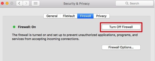 mac turn off firewall