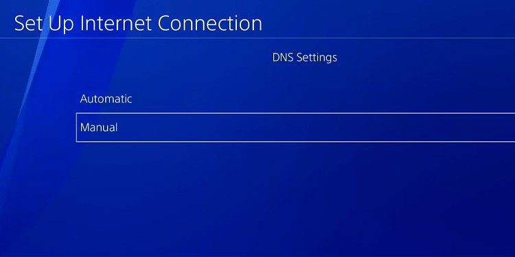 manual dns ps4