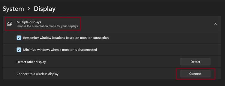 How To Connect To A Wireless Display In Windows 11 - 13