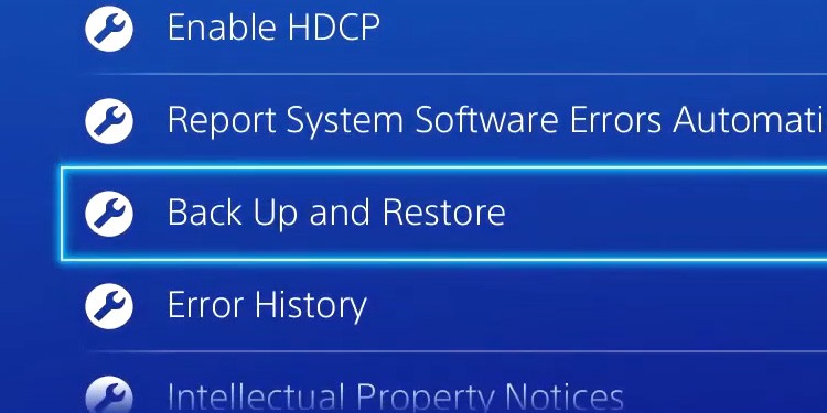 GamerCityNews ps4-back-up-and-restore-menu How To Free Up Space On Ps4 Without Deleting Games 