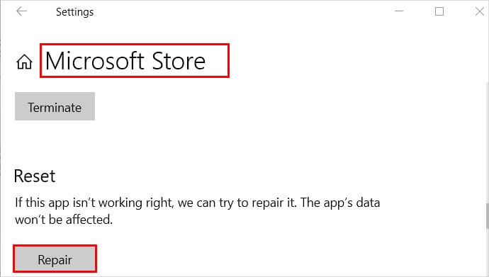repair-microsoft-store