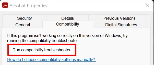 run-compatability-troubleshooter