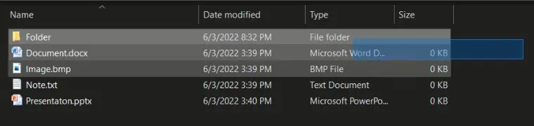 select-drag-click