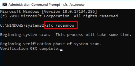 sfc scannow command