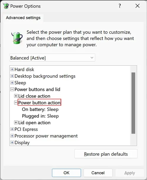specific-power-button-settings-control-panel