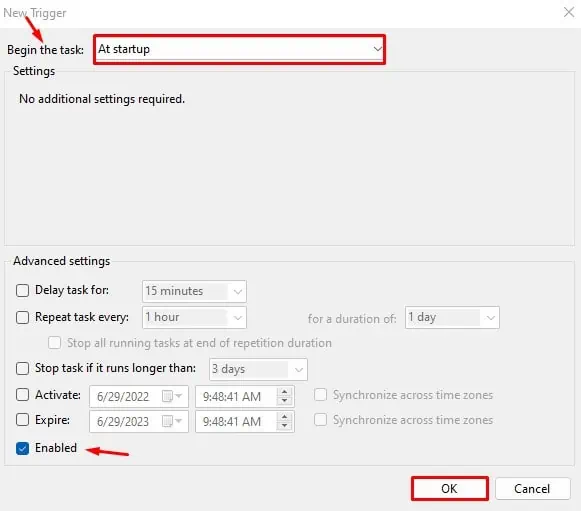 trigger-settings