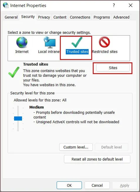 trusted-sites