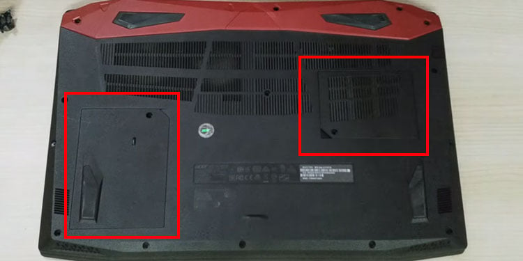 two compartment rear panel laptop