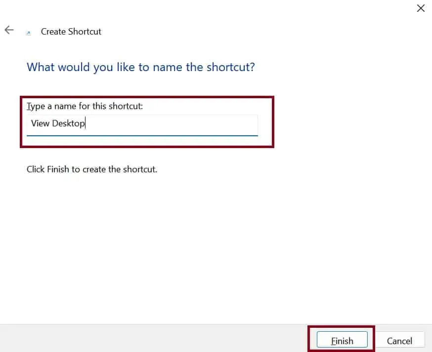 type-shortcut-name