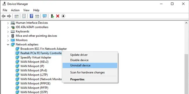 uninstall-ethernet-adapter