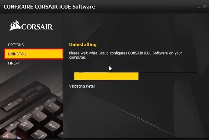 CORSAIR Mouse Not Working - 9 Proven Ways to Fix it 32 uninstall-icue