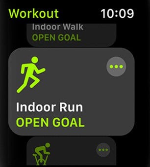 indoor run iwatch