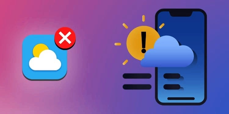 weather app not working