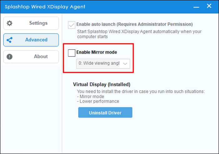 wired-xdisplay-disable-mirror