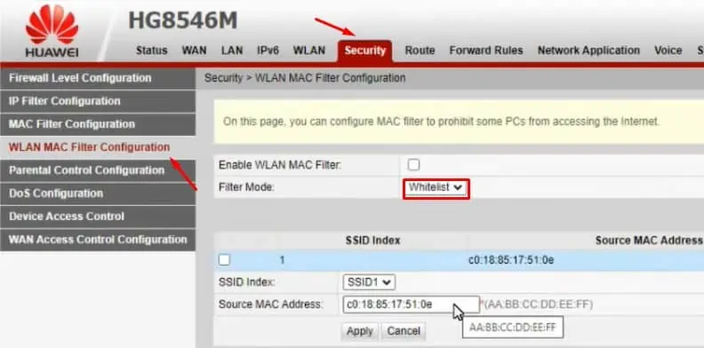 wlan-mac-filter-configuration