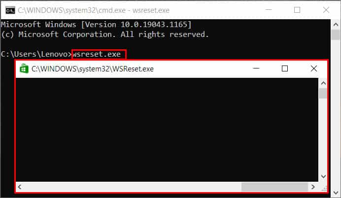 wsreset