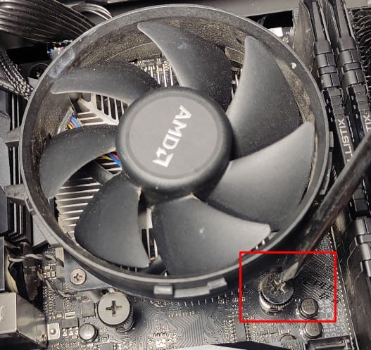 AMD backplate screws