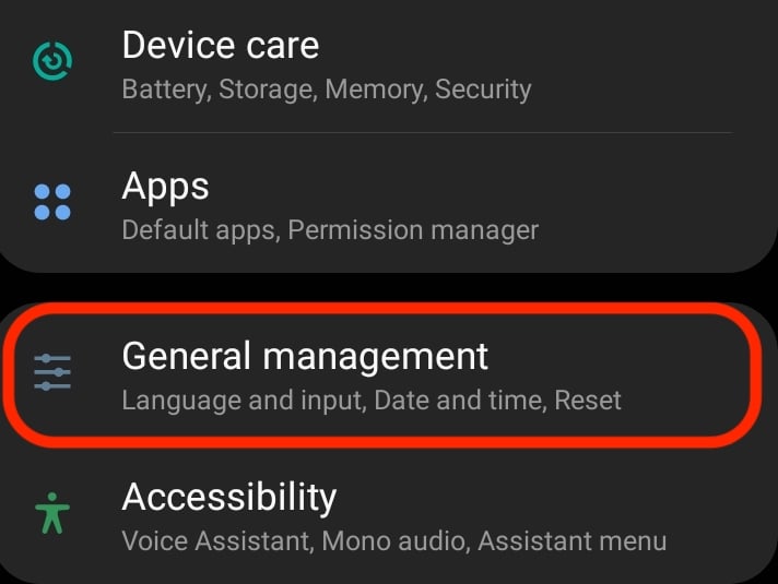 Android General management