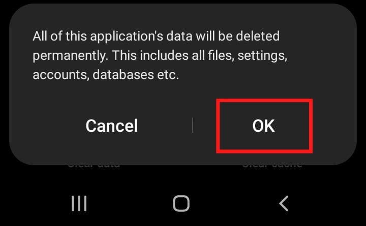 Confirm it by tapping on OK