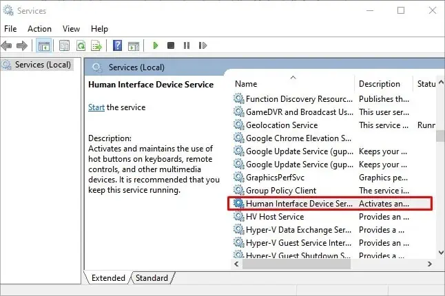 Ctrl F Not Working? 12 Proven Ways to Fix It 31 HID-services