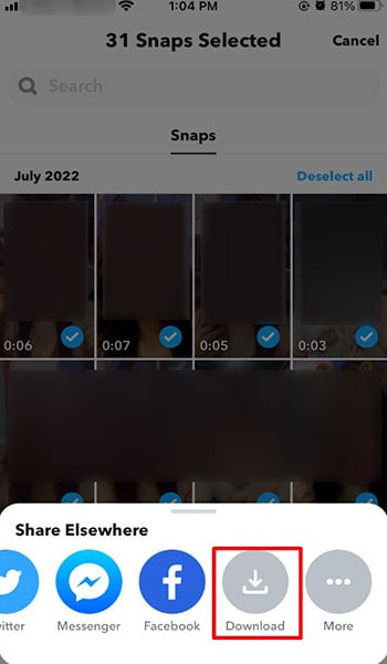 How to Backup Snapchat Memories