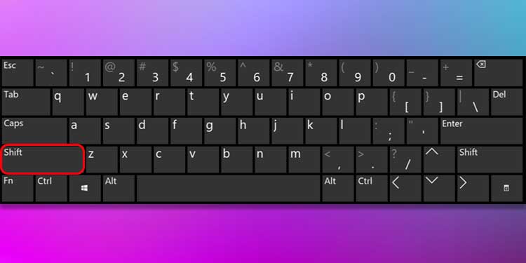 Keyboard Shift Key 1