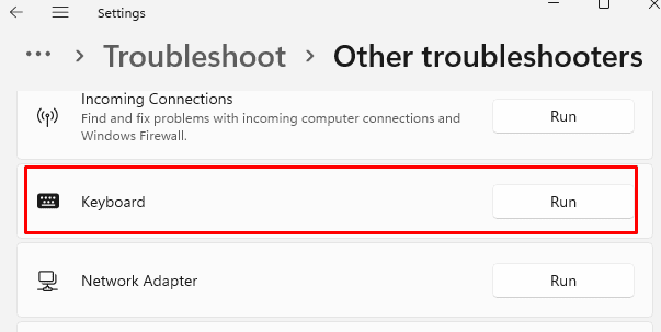 Keyboard-Troubleshooter-Win11