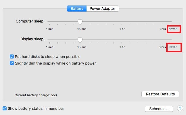 MacPowerDisplayComputerSleep