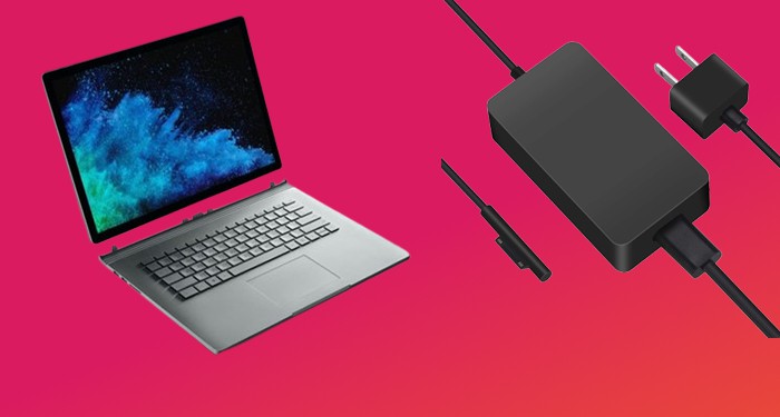 Microsoft surface laptop with charger