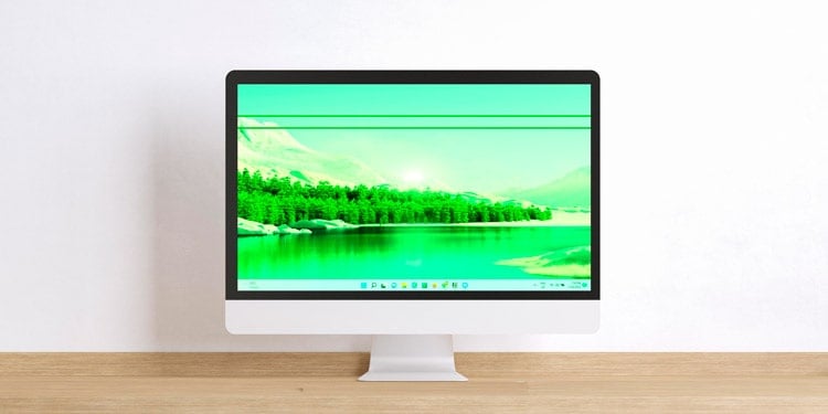 My monitor screen is green - why and how to fix it