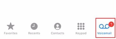Navigate to the Voicemail menu