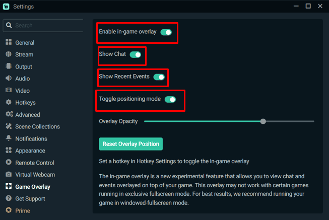 Streamlabs Game Overlay For Single Monitors