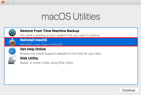 reinstall-macOS-Black screen on MacBook