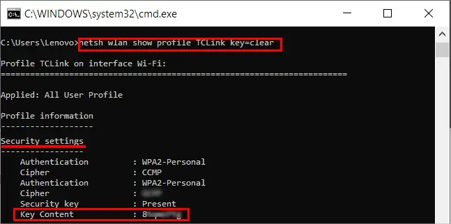 Show-WiFi-password-cmd
