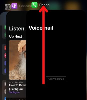 Slide Up one by one to force close all the apps from running in the background