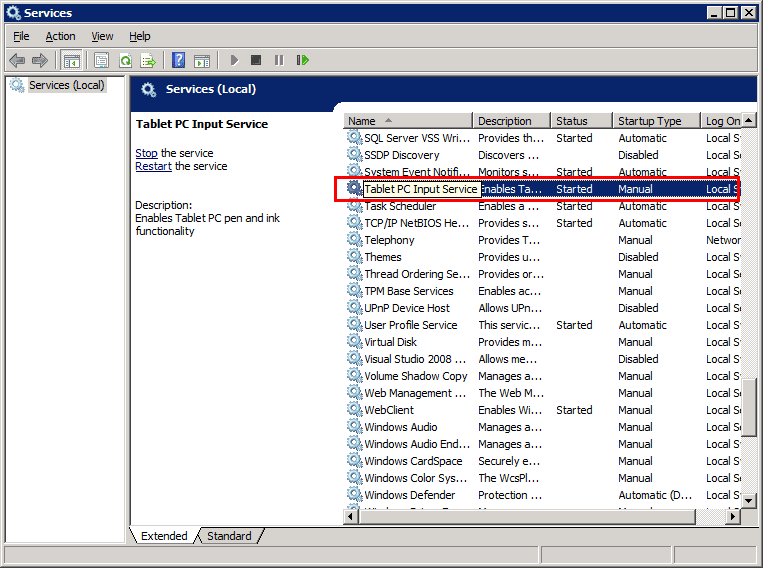 Tablet-Input-Service