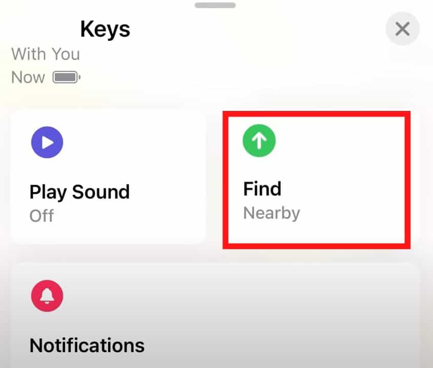 Tap on Find