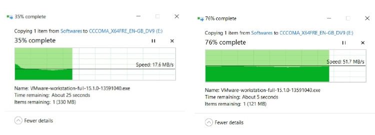 USB 2 vs 3 Speed