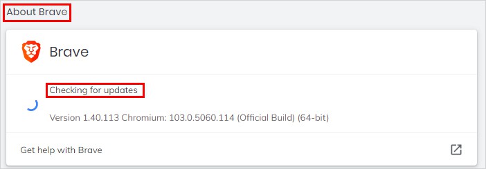 Update-brave-browser