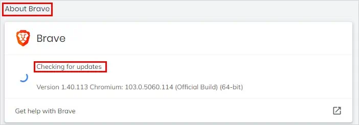 Update-brave-browser