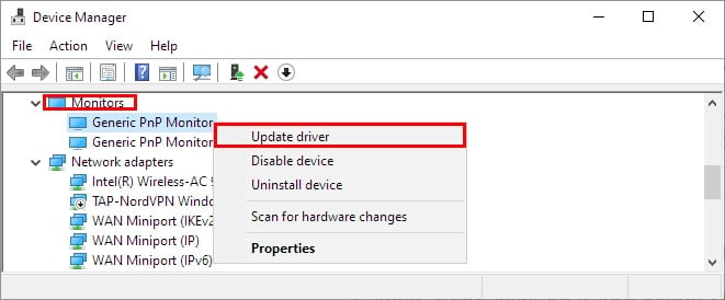 Update-monitor-driver